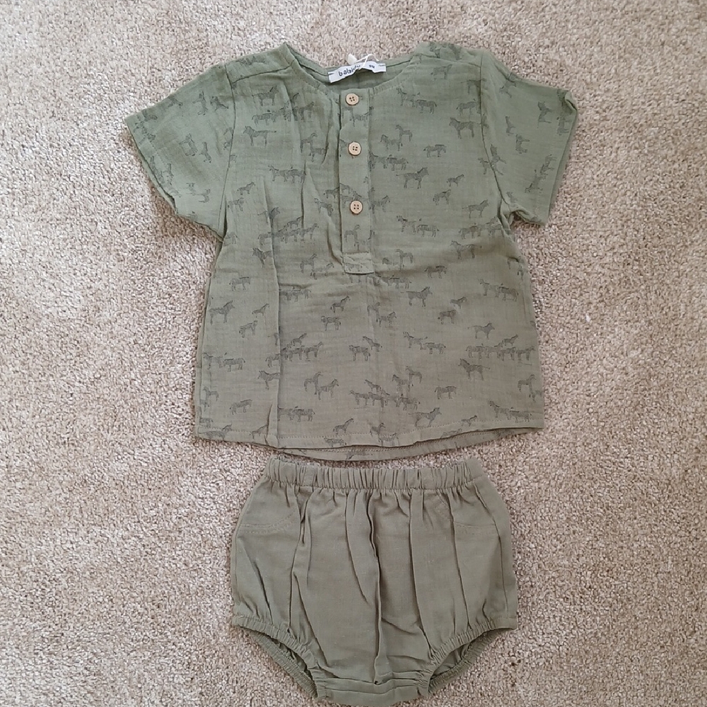 NWT Babidu Baby Boy 2-Piece Set 9 Months